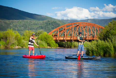 paddle boarding